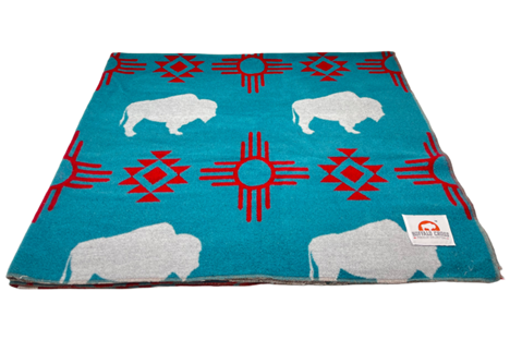 Buffalo Cross Throw Blankets